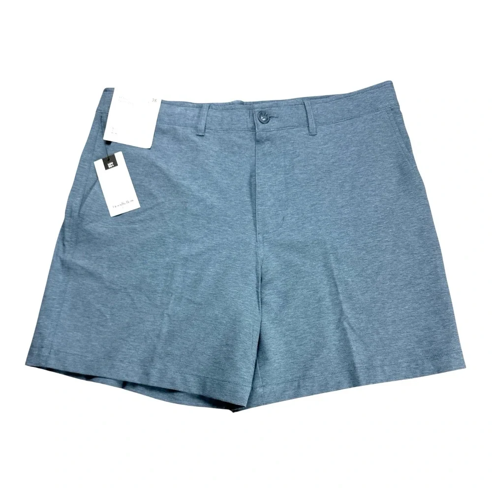 Goodfellow & Co Mens W36 Blue Hybrid Swim Shorts Trunks NWT 7 In Inseam UPF 50+